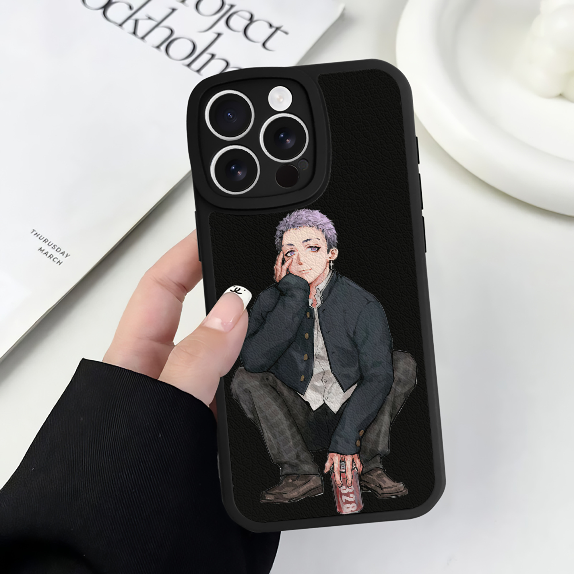（画像用） 東京リベンジャーズ Tokyo Revengers 【iPhone 16シリーズ対応】シリコンスマホケース（レザー調） 材質：シリコン